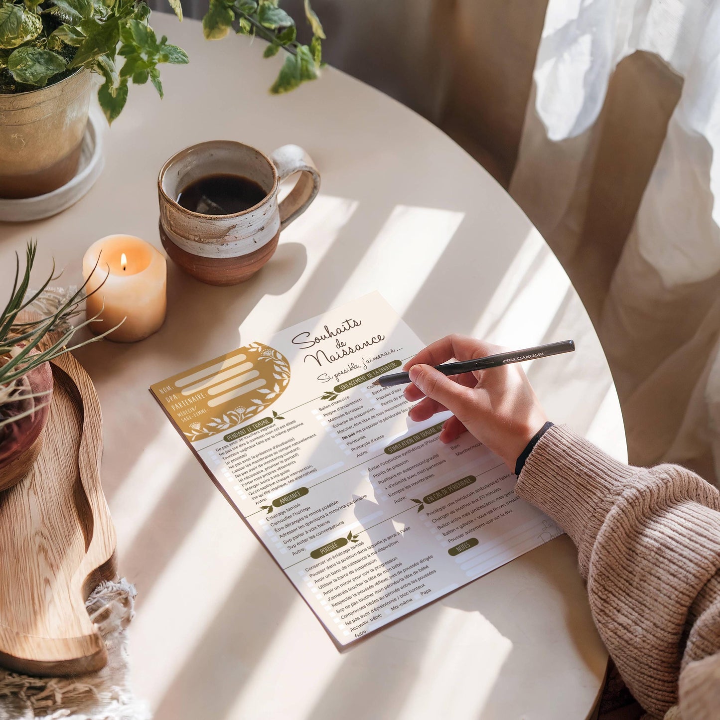 Plan de Naissance checklist (2e version)