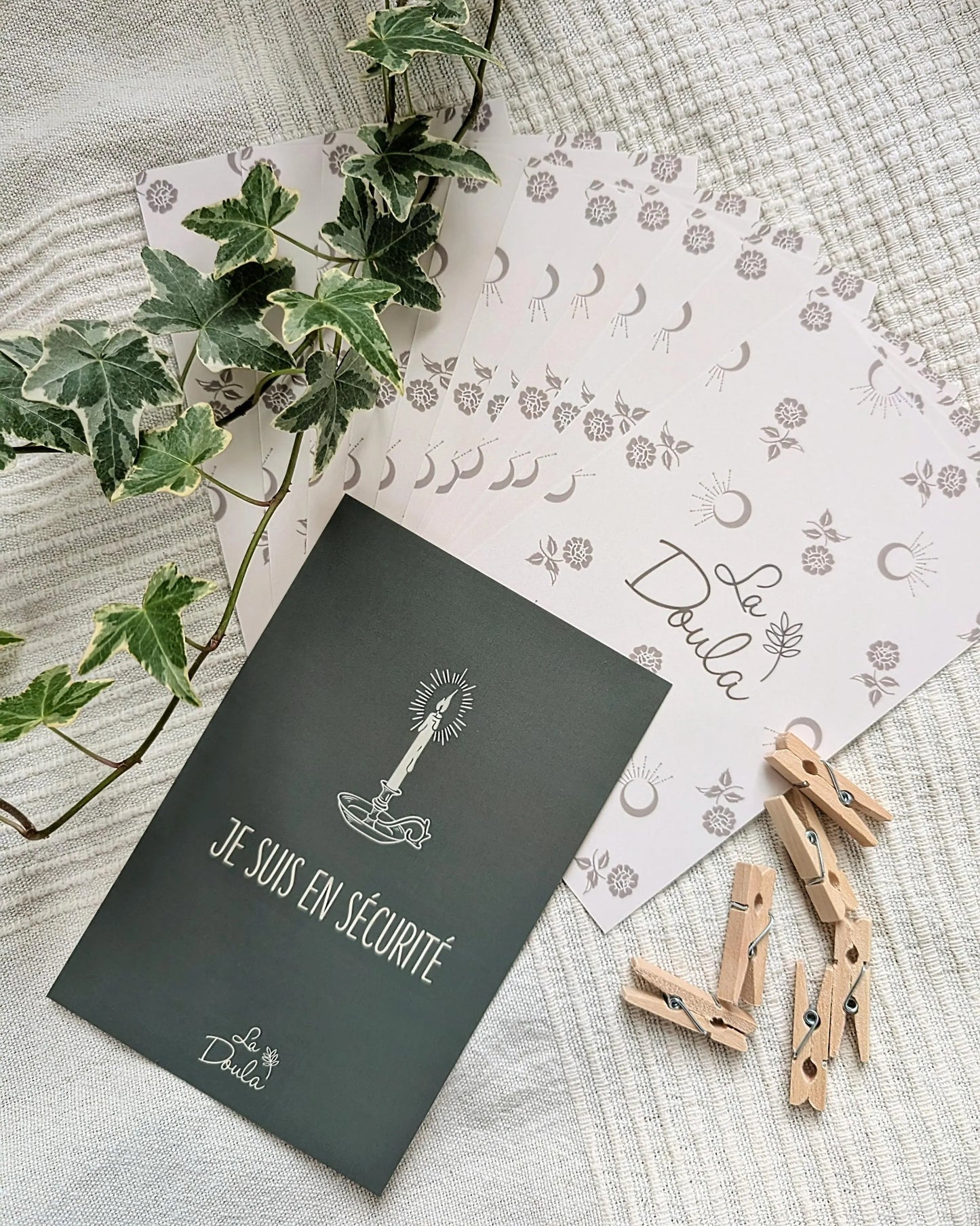 Cartes d'affirmations pour l'enfantement