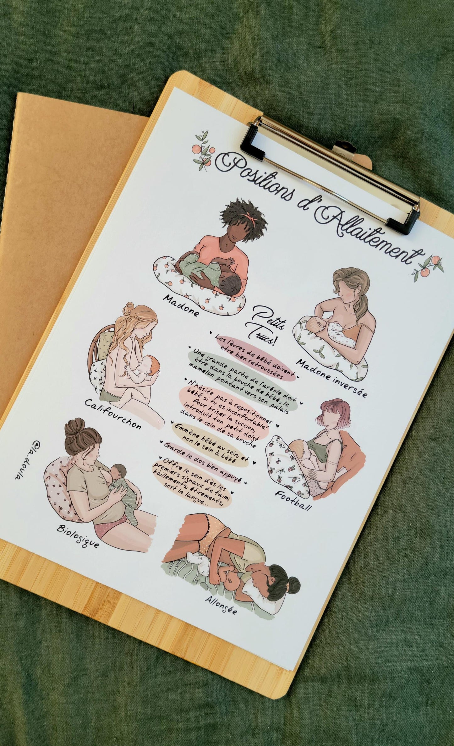 Breastfeeding Positions (Color Version)