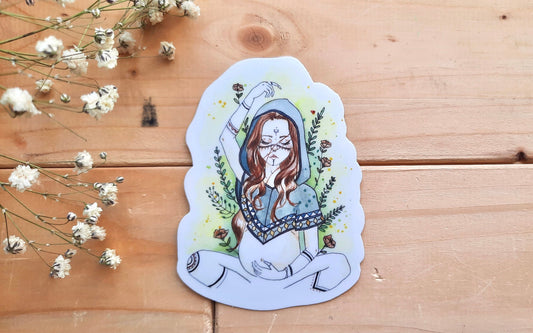 Sticker hydrofuge en vinyle WOLF MOTHER