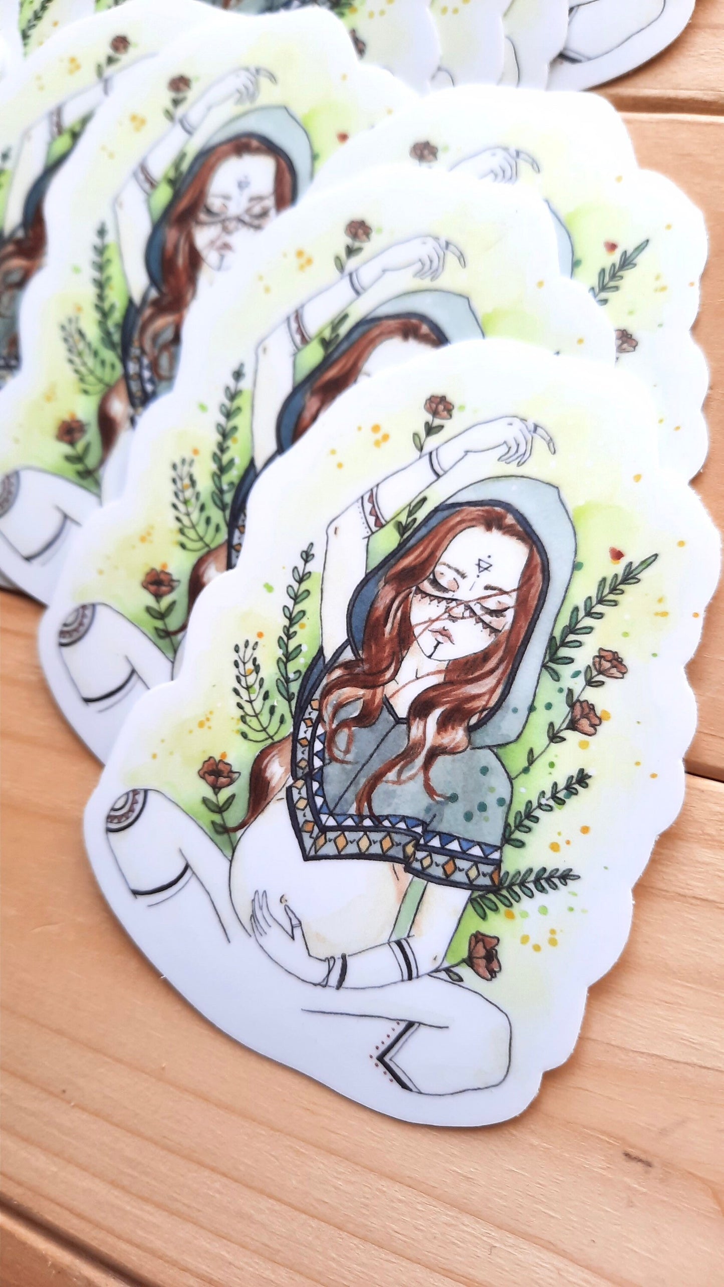 Sticker hydrofuge en vinyle WOLF MOTHER