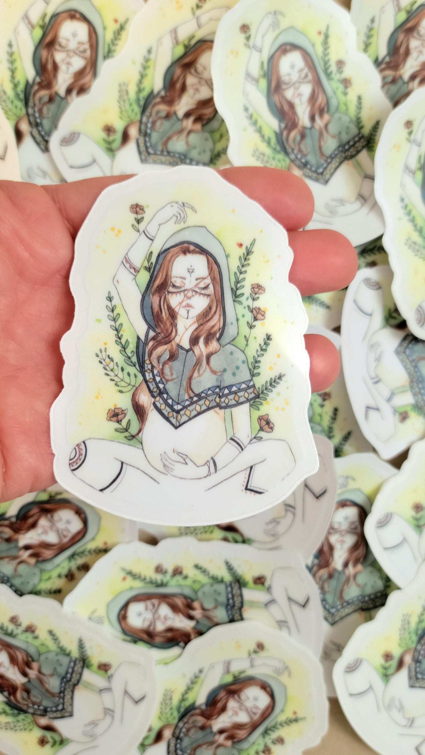 Sticker hydrofuge en vinyle WOLF MOTHER