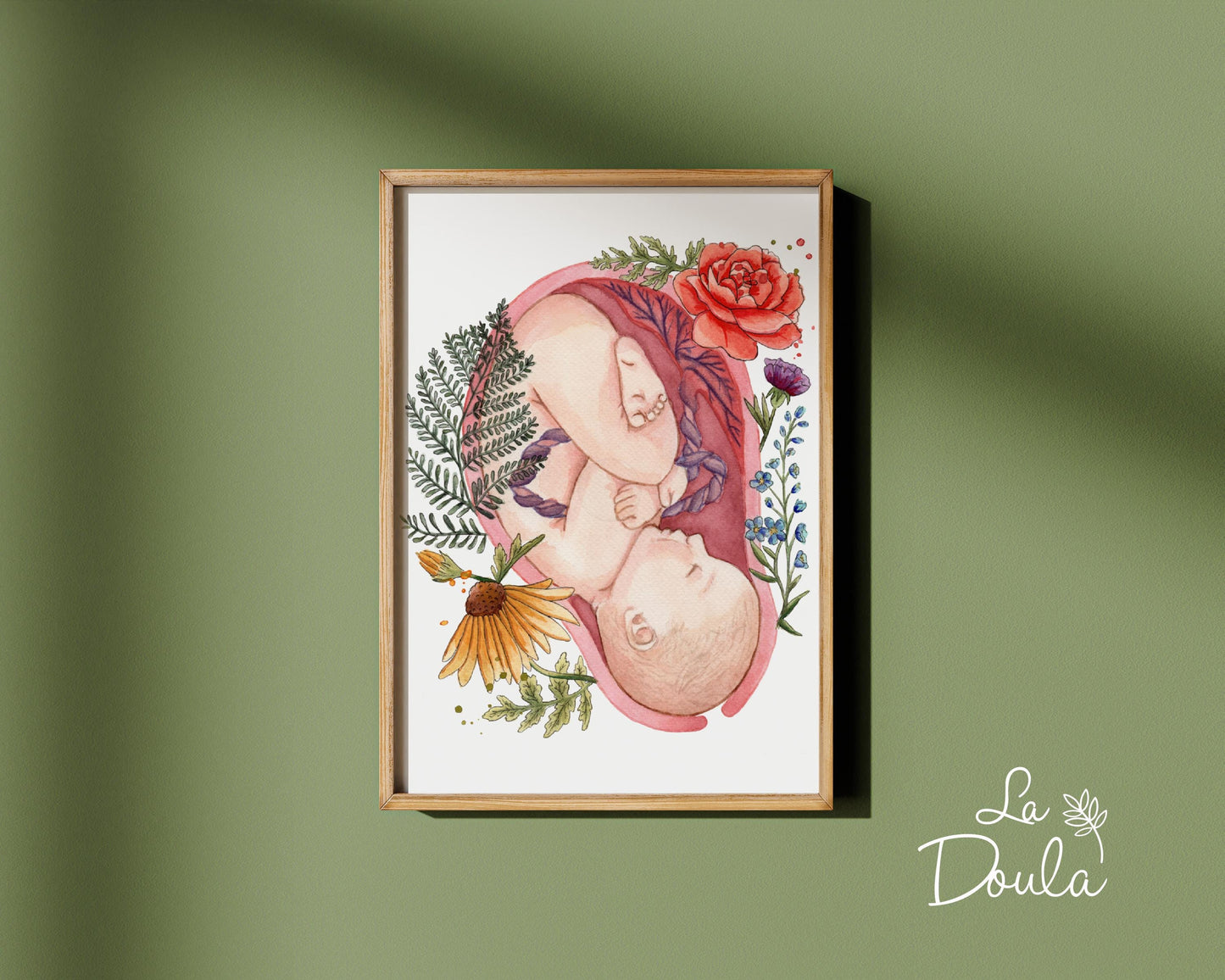 Affiche aquarelle IN UTERO