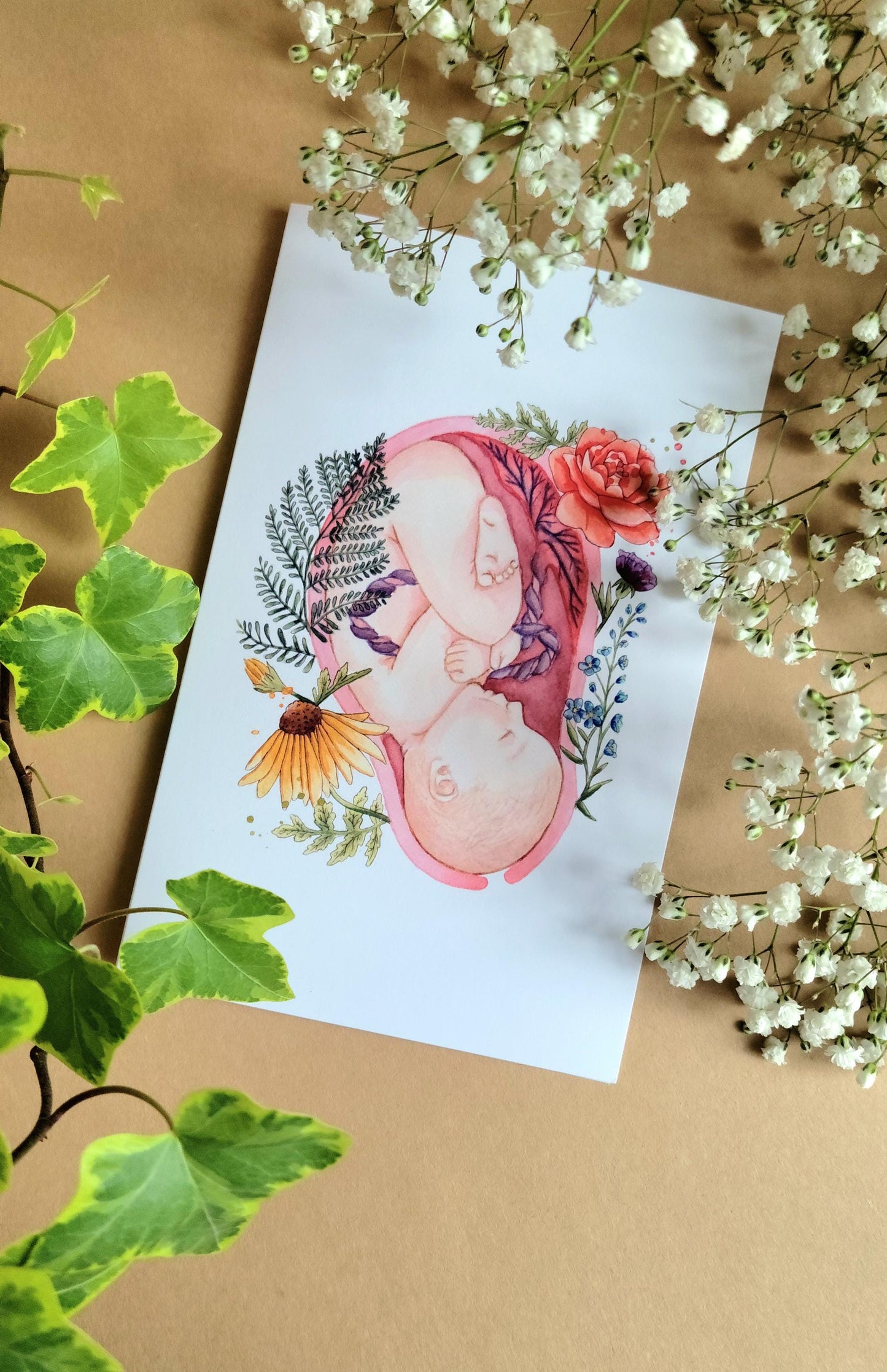 Carte de souhaits IN UTERO