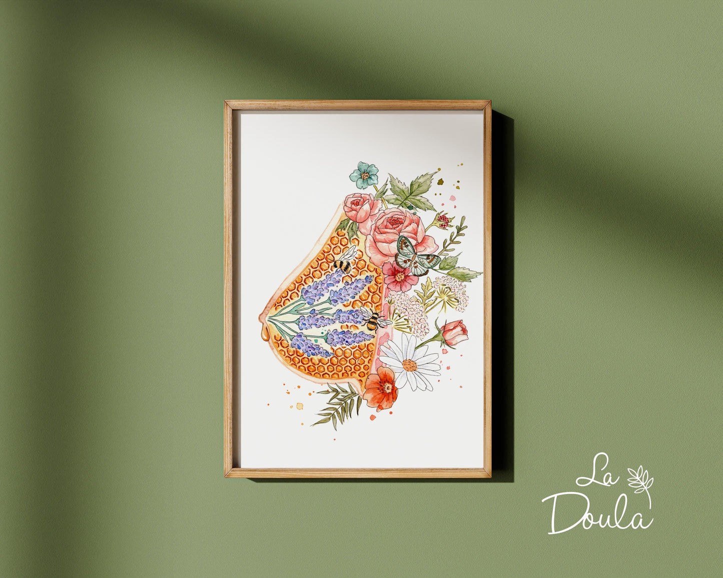 Liquid Gold watercolor poster