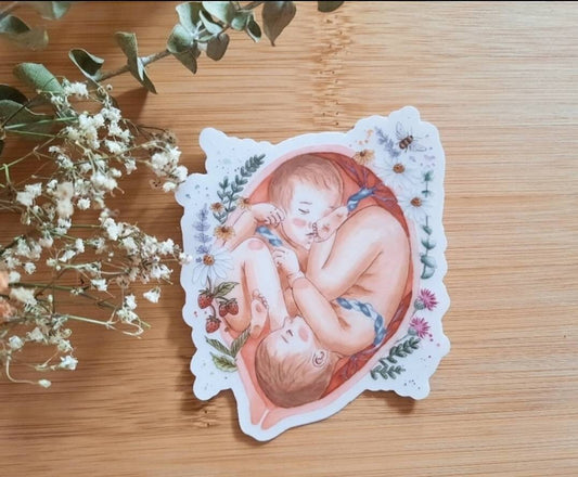 Sticker hydrofuge en vinyle ÂMES JUMELLES
