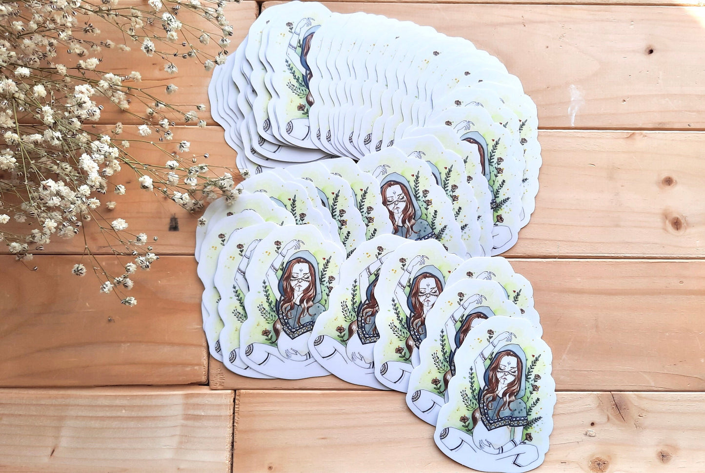 Sticker hydrofuge en vinyle WOLF MOTHER