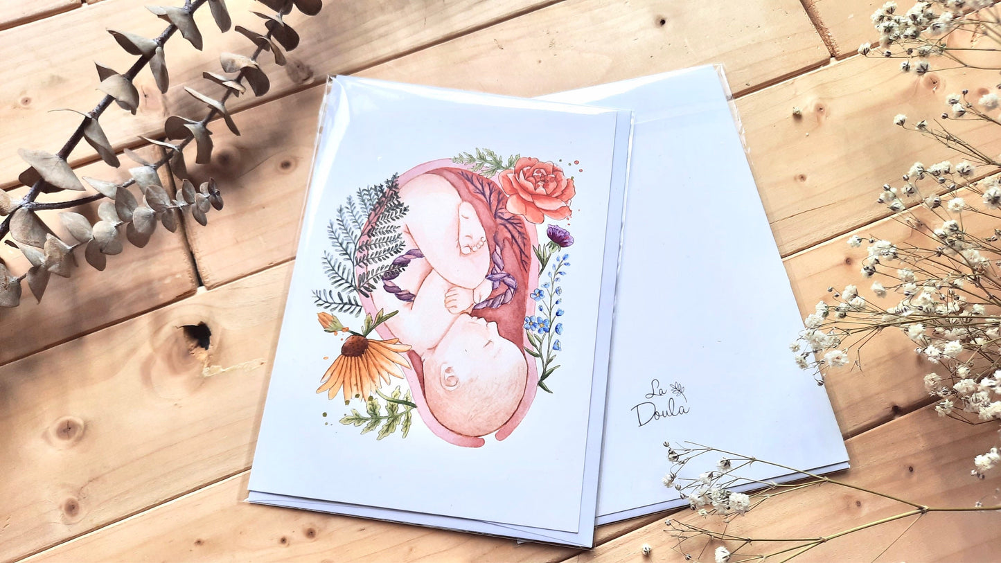 Carte de souhaits IN UTERO