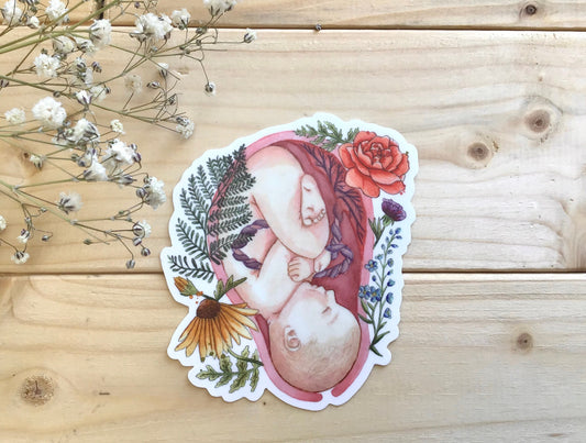Sticker hydrofuge en vinyle IN UTERO