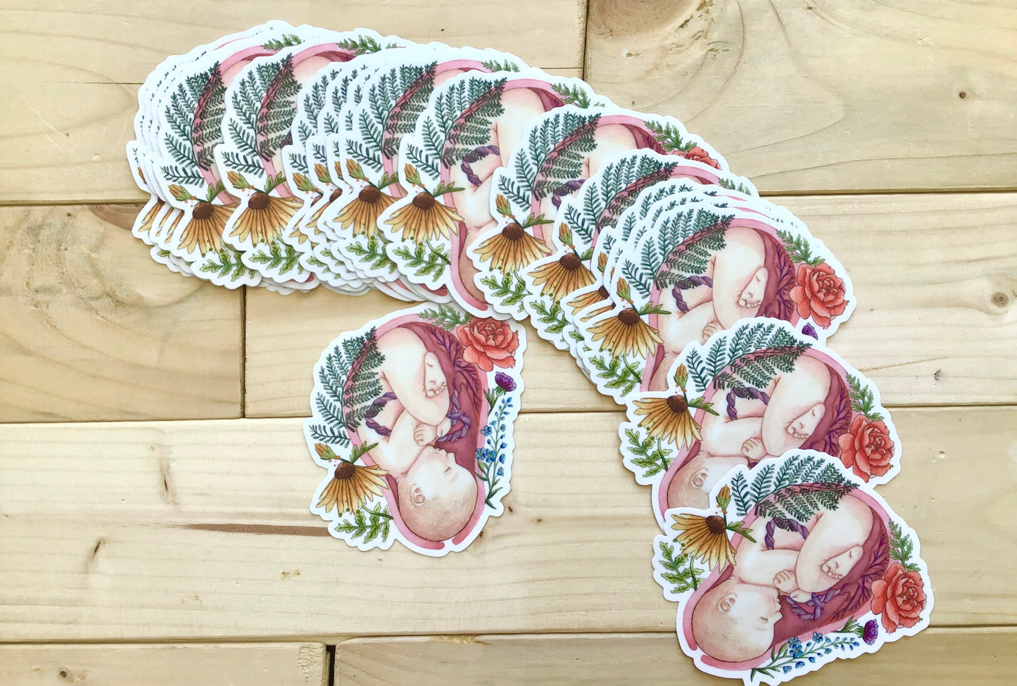 Sticker hydrofuge en vinyle IN UTERO
