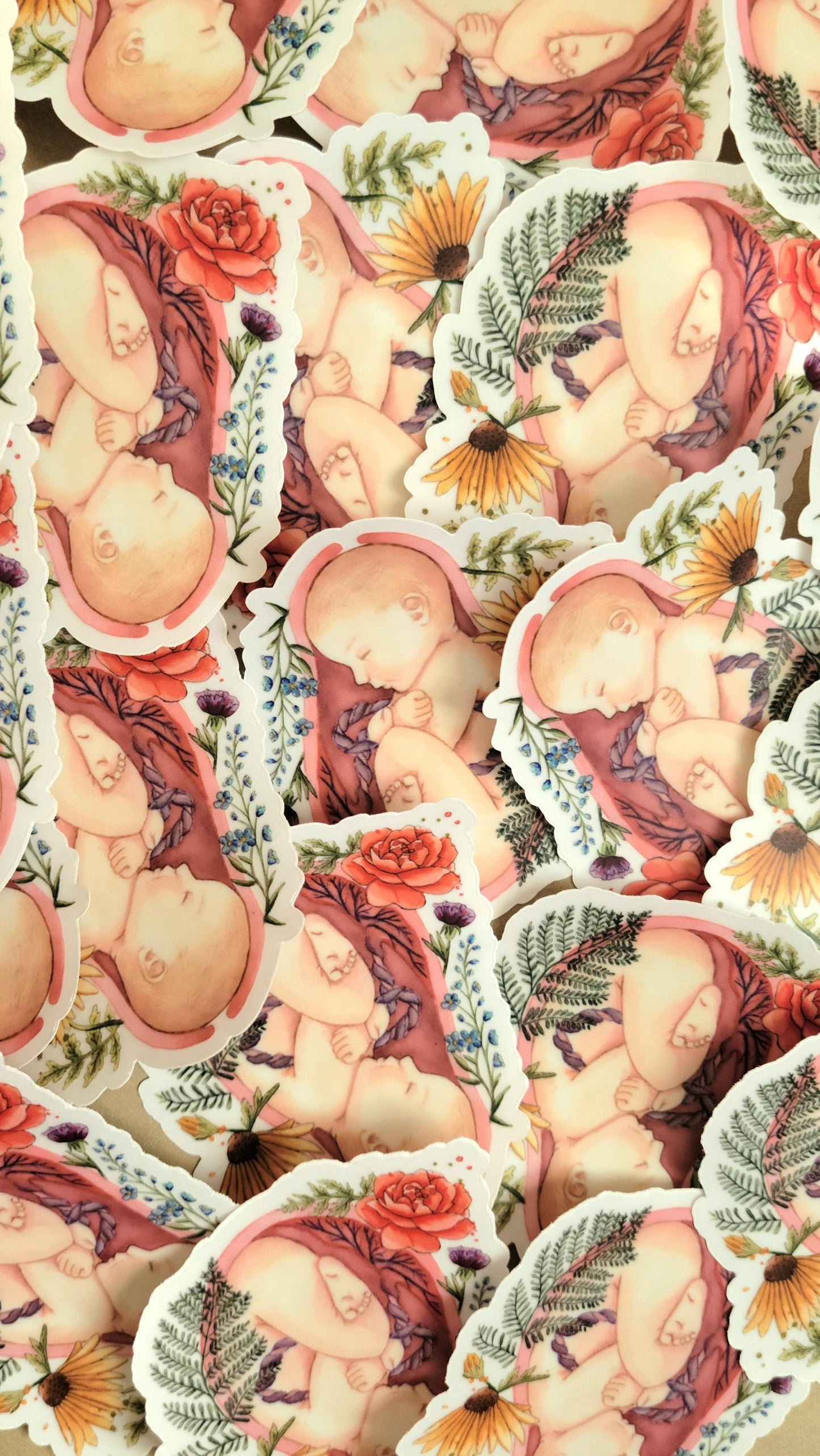 Sticker hydrofuge en vinyle IN UTERO