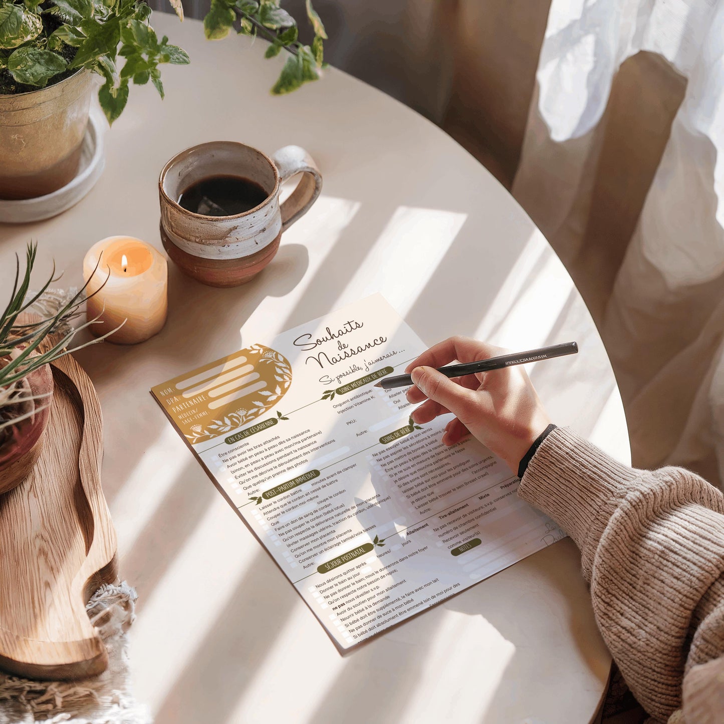 Plan de Naissance checklist (2e version)