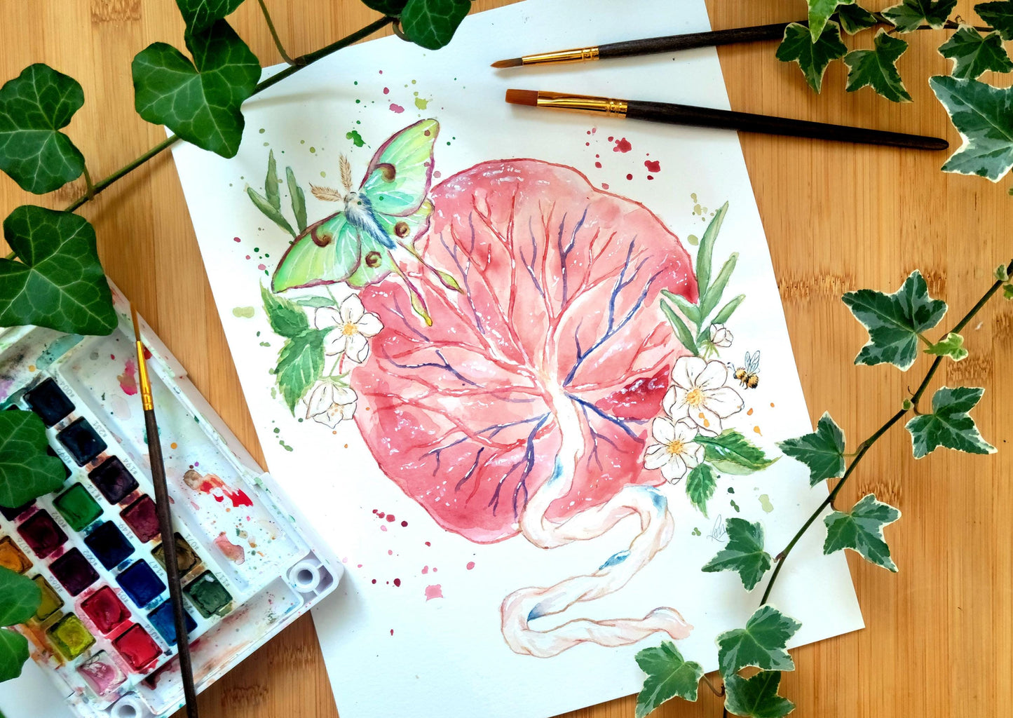 Affiche Aquarelle L'ÉPHÉMÈRE