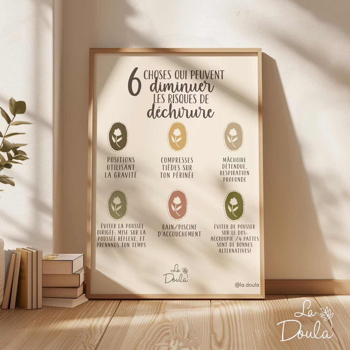 Affiche DIMINUER RISQUES DÉCHIRURES