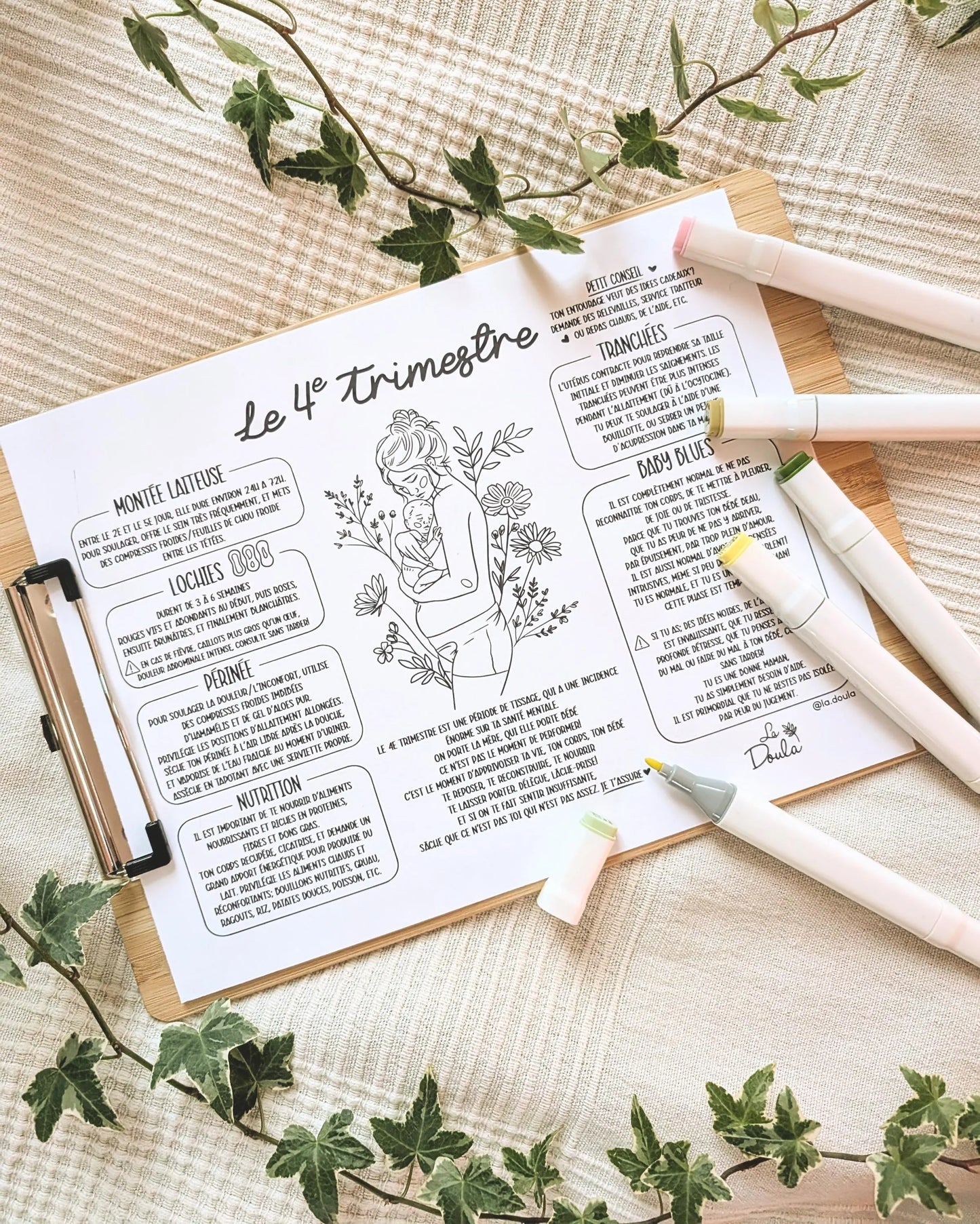 LOT COMPLET Préparation à la naissance Art-Thérapie (Version Papier)