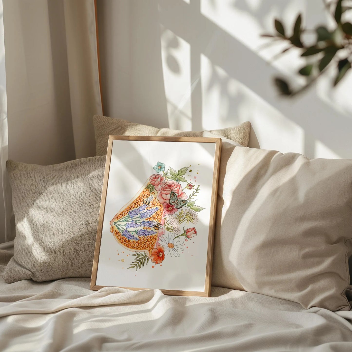 Liquid Gold watercolor poster