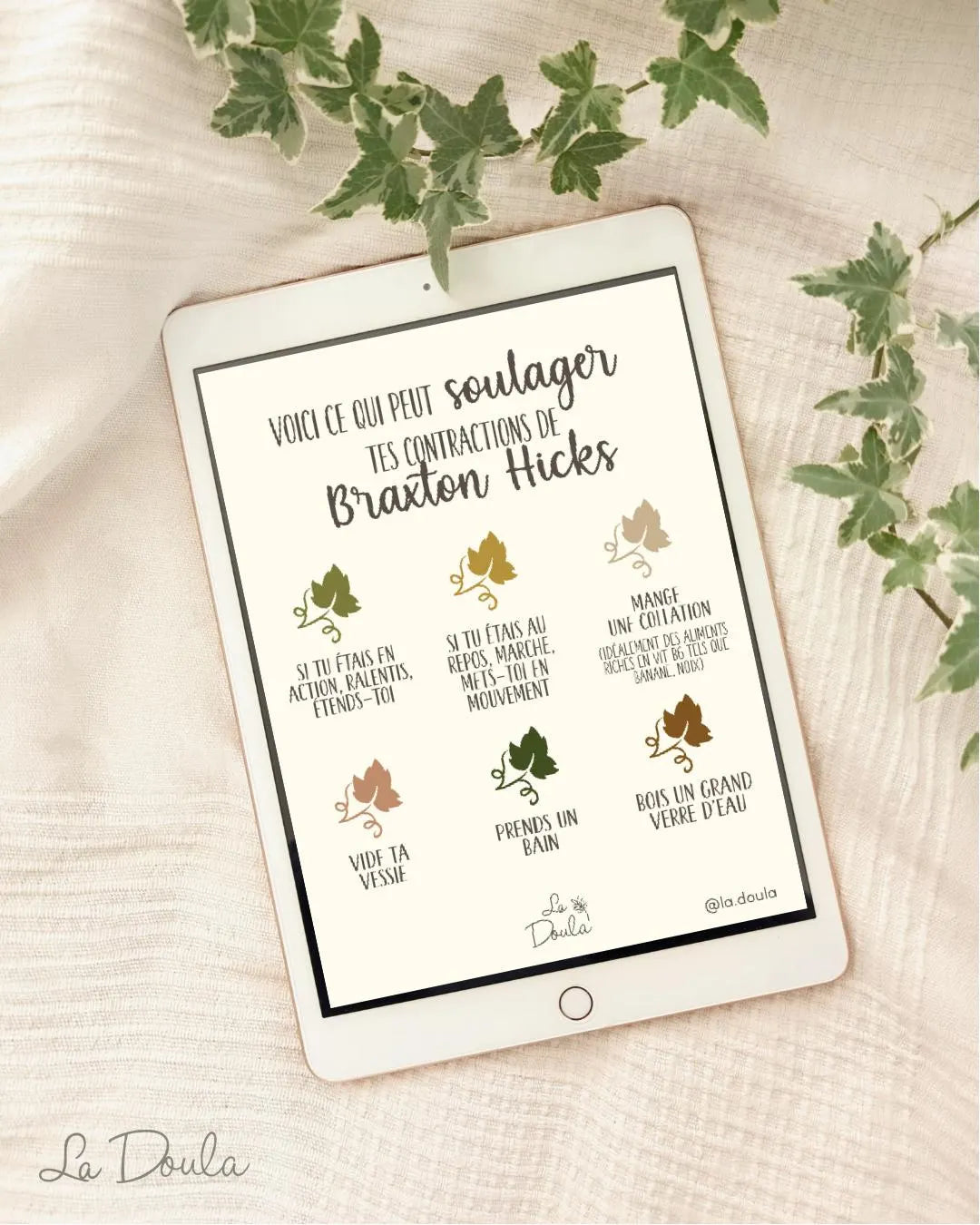 Fiche éducative SOULAGER BRAXTON HICKS
