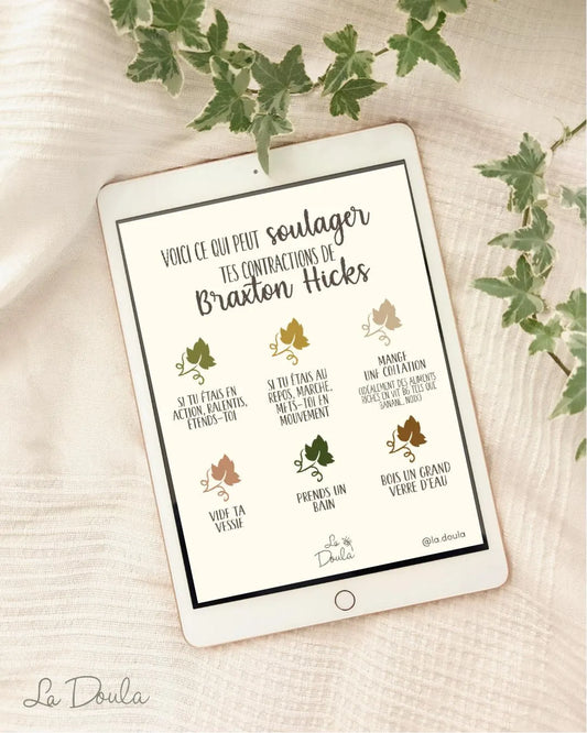 Fiche éducative SOULAGER BRAXTON HICKS
