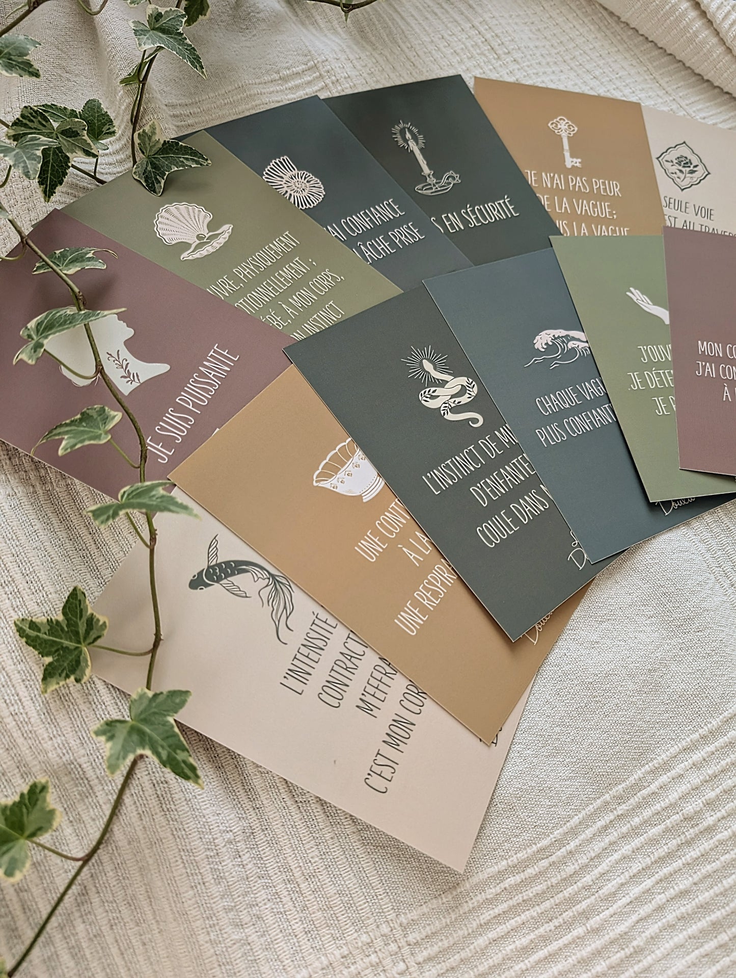 Cartes Affirmations Positives pour l'Enfantement