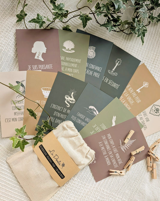Cartes Affirmations Positives pour l'Enfantement